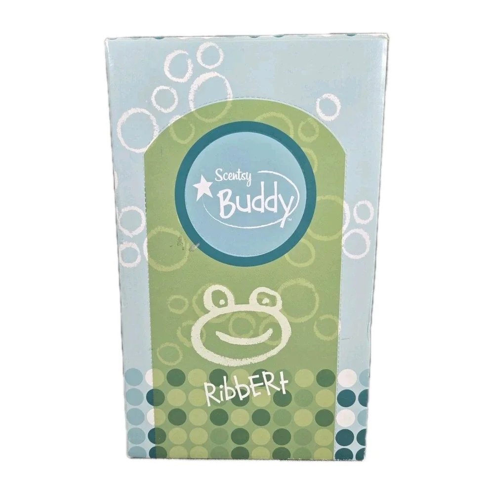 Scentsy Buddy Ribbert the Frog Green Textured Plush Stuffed Animal NIB 2010